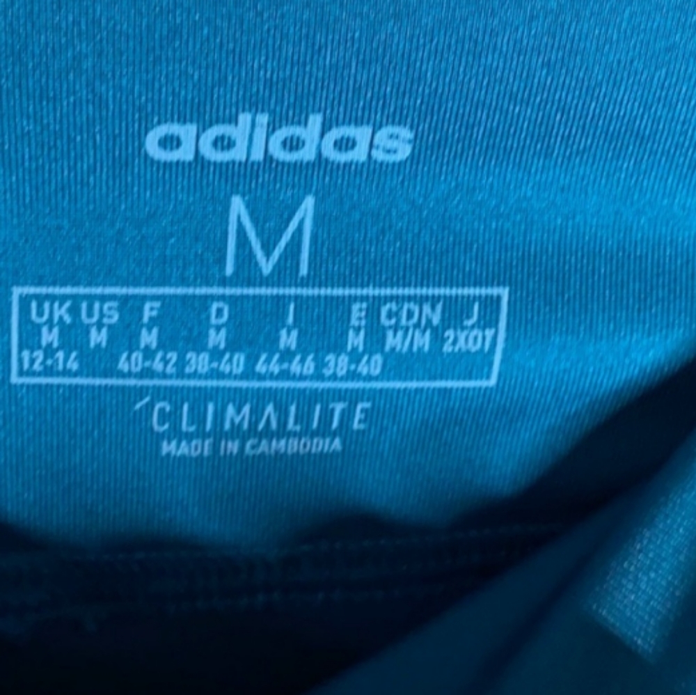 Adidas climalite leggings teal medium - Picture 2 of 2